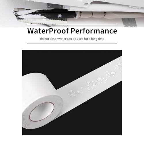 Niiyen Klimaanlagen-Rohrbänder, 5 Stück Klimaanlagen-Rohrband Ölbeständige Rohrschutzfolien 6 cm Breite zum Abdichten und Flicken heiß, Kanal, Rohr, Isolierung Zuhause(Grau)