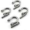 Heyous 4pcs 1/4 Inch 6mm Screw Pin Anchor Shackle Stainless Steel Heavy Duty Bow Shape Load Clamp for Chains Wirerope Lifting Paracord Outdoor Camping Survival Rope Bracelets