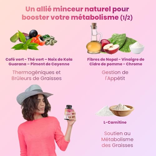 Bruleur de Graisse Puissant Morosil Homme & Femme 120 gélules | Coupe-faim et perte de poids | Vinaigre de cidre | Minceur extra fort | Brule Graisse | ventre plat, draineur jour nuit | Fat burner – Image 6