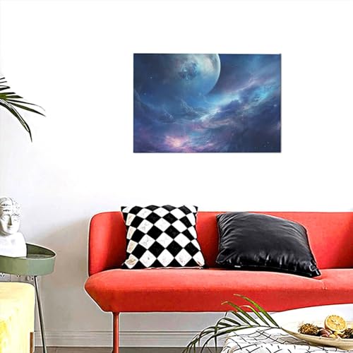 Toile murale moderne encadrée pour chambre à coucher apaisante - 5