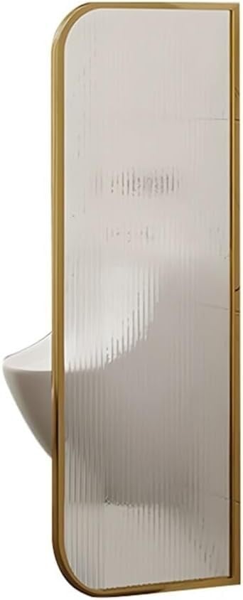 Cloison en verre pour urinoir dorée 40x120 cm en acier inoxydable