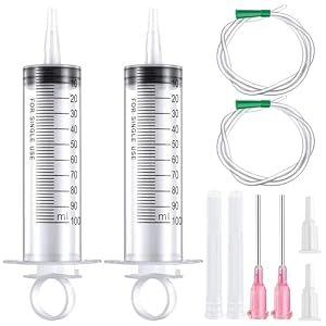 Upupgo Spritzen mit Schlauch 100ml Nadelsets