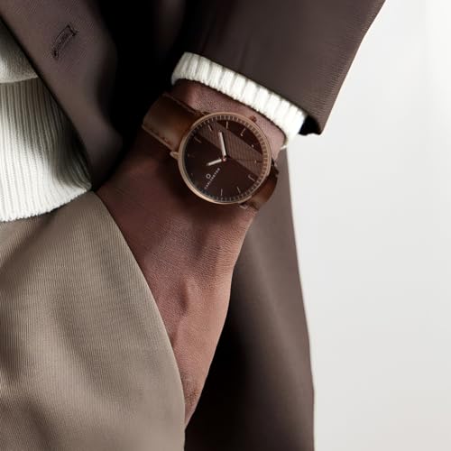 Image of Carlington Aristocrat Series Men's Analog Watch | Premium Leather Strap | Elegant Luxury Business Wrist Watch for Men & Boys - Model CT 1070