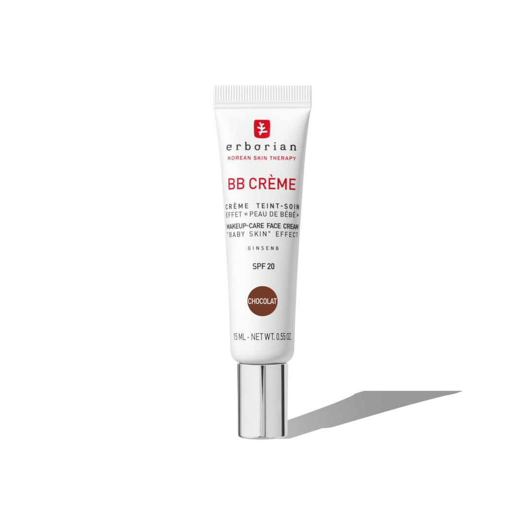 Erborian - BB Cream With Ginseng - Complexion Cream - "Baby Skin" Effect - Korean Cosmetic Treatment 5 -In -1 For SPF 20 - Chocolat 15 ml