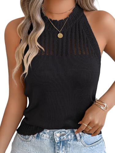 ChiaoLezhee Women's Summer Knit Tank Tops,...