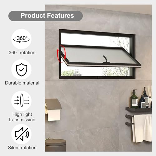 Ventana de ventilación ajustable para renovación de aire en cobertizo 6