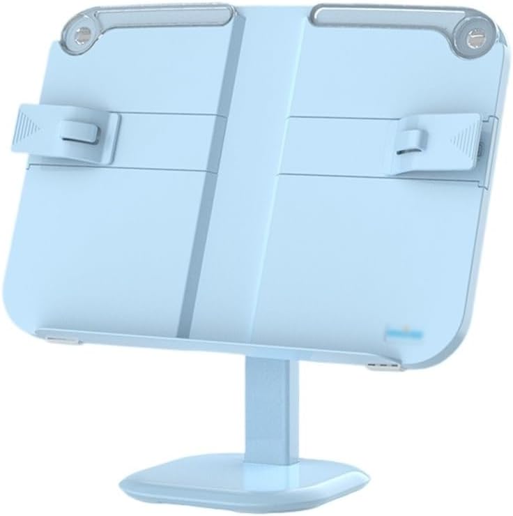 Reading Rack Student Stationery Can Lift The Clip Book Stand Bookshelf Adjustable(Blue)