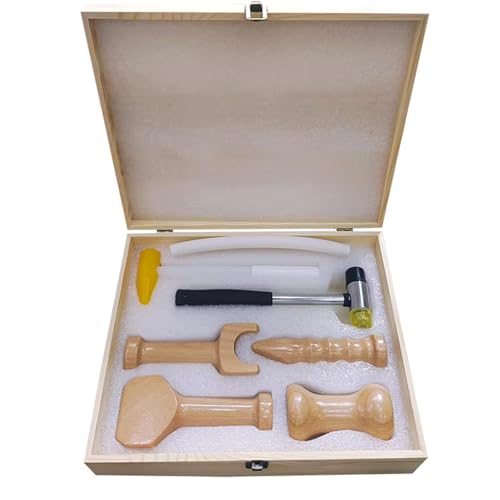 Martillo Quiropráctico de Madera 4 Piezas Fácil de Usar