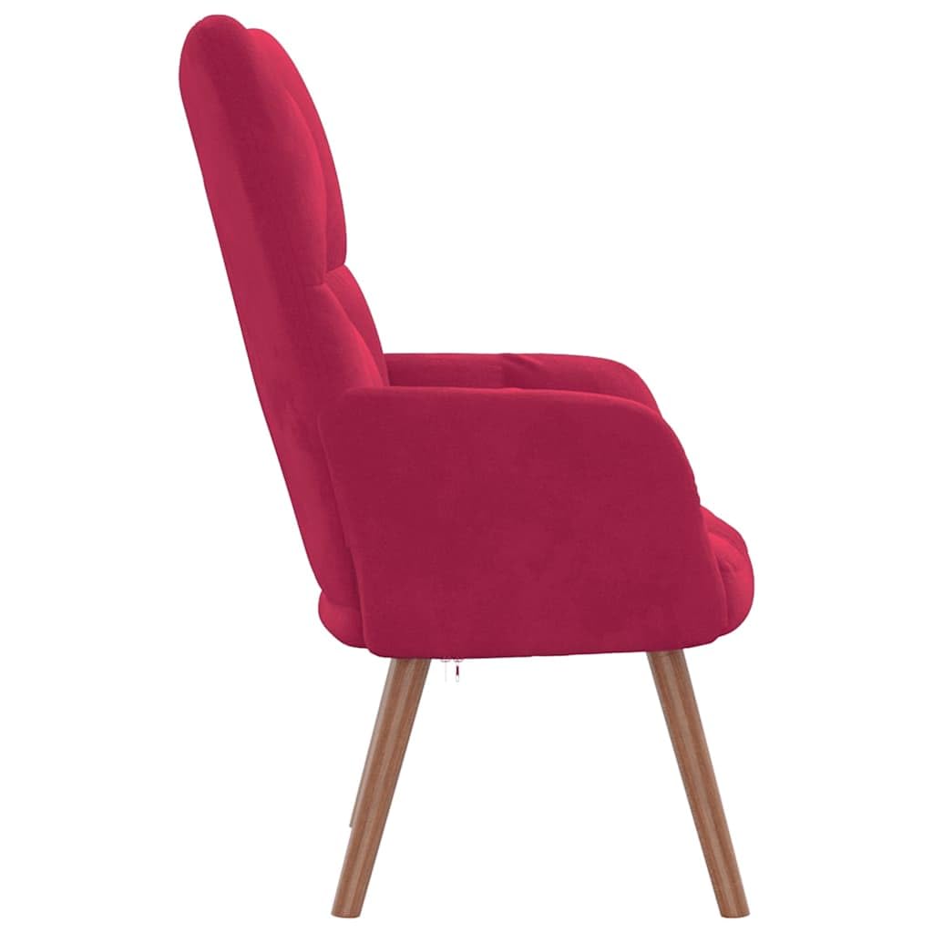 Relaxstoel fluweel blauw kopen