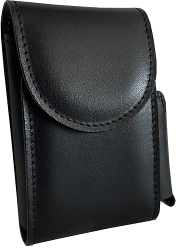 Pitillera para cigarrillos con porta mechero de piel auténtica italiana un regalo elegante
