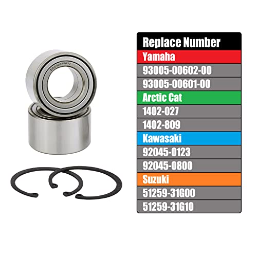 Wheel Bearing 30X55X32 Fits Yamaha Grizzly 660 550 450 350 700, Big Bear 400, Kodiak 400 450 700,#93305-00602-00, Arctic Cat 1402-027, Suzuki 51259-31G00, Kawasaki 92045-0123 (2Pcs) #TOP1