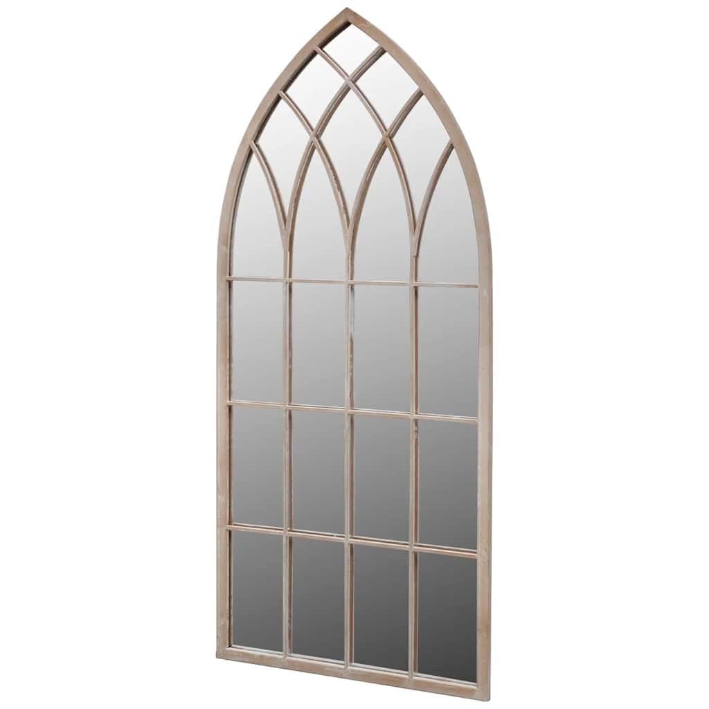 vidaXL Specchio da Giardino ad Arco Stile Vintage Arcata Specchiera da Esterni