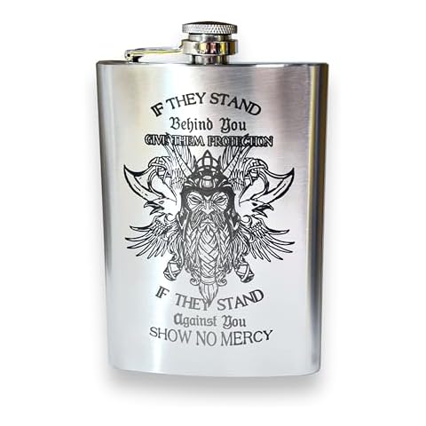 8oz Viking No Mercy Flask Cover