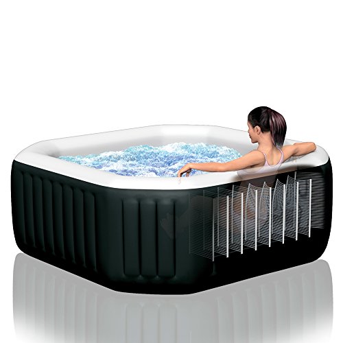 Intex PureSpa Jet & Bubble Deluxe - Ø 218 x 71 cm - 6 Personen - Schwarz Octagon – Bild 5