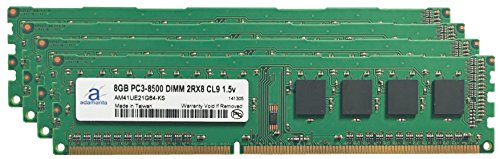 Adamanta 32 GB ( 4 x 8gb )メモリアップグレードfor MSI b75 a-g43ゲームddr3 1066 pc3 ? 8500 DIMM 2rx8 cl7 1.5 V RAM