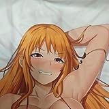 MISAKI1987 Nami Anime Girl Dakimakura Hugging Body Pillow Case Cover 150cm X 50cm (Microfiber Peach, 1)