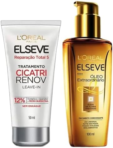 Kit Elseve Leave-In Cicatri Renov 50ml + Óleo Extraordinário 100m...