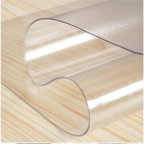 Alfombrilla transparente esmerilada para silla, 160 x 270 cm, protector de escritorio de PVC antideslizante para oficina en casa, protector de alfombra de 1 mm de grosor, revestimiento duradero para