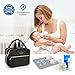 PIIOSER Breastmilk Cooler Bag with Ice Pack, Compatible with Wearable Breast Pumps & Accessories - Portable Pumps Carrying Case for Nursing & Working Moms, Black