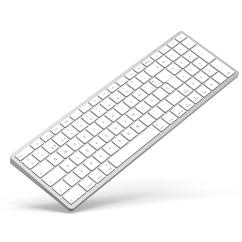 Teclado Bluetooth Inalámbrico Para Mac Os Diseño Qwerty,Teclas De Tijera Para Una Escritura Precisa, Batería Recargable, Tiempo De Funcionamiento Extra Largo,Compatible Con Imac Macbook Pro Mac Mini Teclado Bluetooth Inalámbrico Para Mac Os Diseño Qwerty,Teclas De Tijera Para Una Escritura Precisa, Batería Recargable, Tiempo De Funcionamiento Extra Largo,Compatible Con Imac Macbook Pro Mac Mini