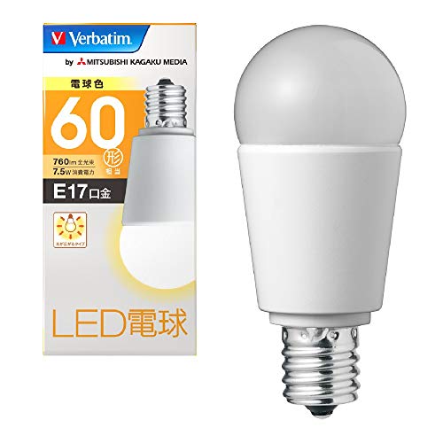 Verbatim o[xC^ LEDd E17 60W` dF (Lz/i40000) LDA8L-E17-G/V2