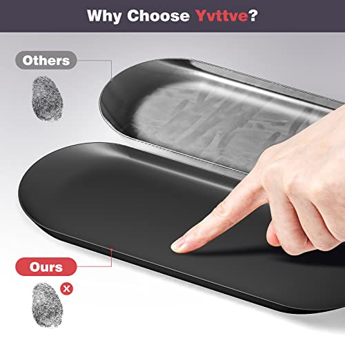 Yvttve Piccolo Vassoio Decorativo Nero 30 x 12 cm