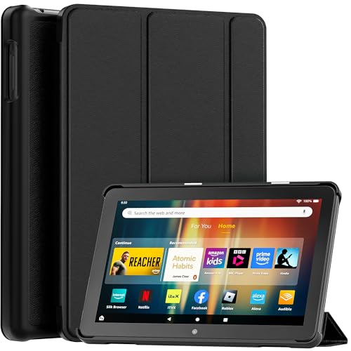 Lainergie 8in Case for Tablet with Auto Wake/Sleep, Black