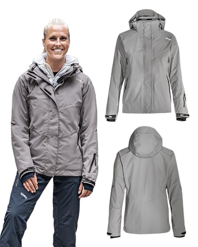 Uvex ADA 17497 Windjacke - Frauen-Regenjacke mit Kapuze - Grau - L