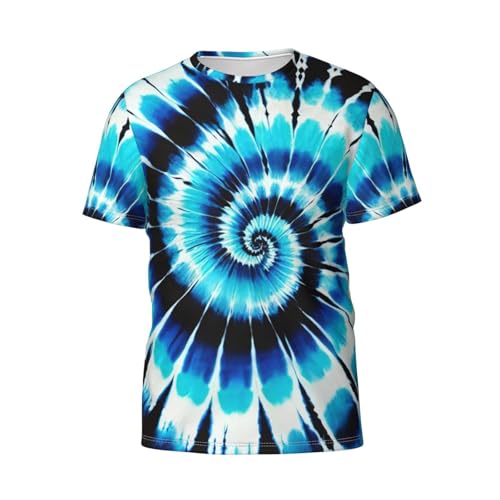 Unisex Adult Tie Dye T-Shirt for Men Women Short Sleeve Crewneck Shirt