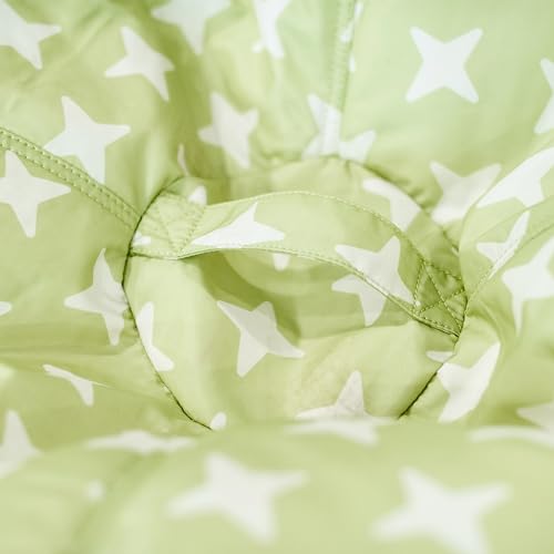 Big Joe Classic Bean Bag Chair for Kids Bedroom and Reading Nook, Easy-Clean Scatter Jax Matcha, Durable Nylon Polyester Blend, 2 feet Refillable