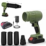 Starlyf Souffleur d'air Power Blower, jusqu'à 120 km/h, souffleur de feuilles, souffleur de jardin, portable puissant, sans fil, balaie le jardin, enlève la neige, sèche les voitures
