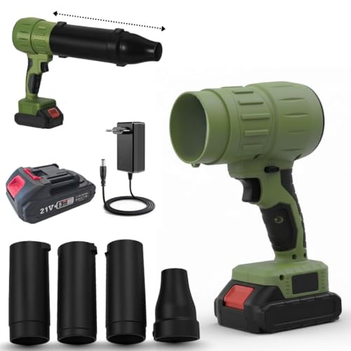Starlyf Souffleur d'air Power Blower, jusqu'à 120 km/h, souffleur de feuilles, souffleur de jardin, portable puissant, sans fil, balaie le jardin, enlève la...