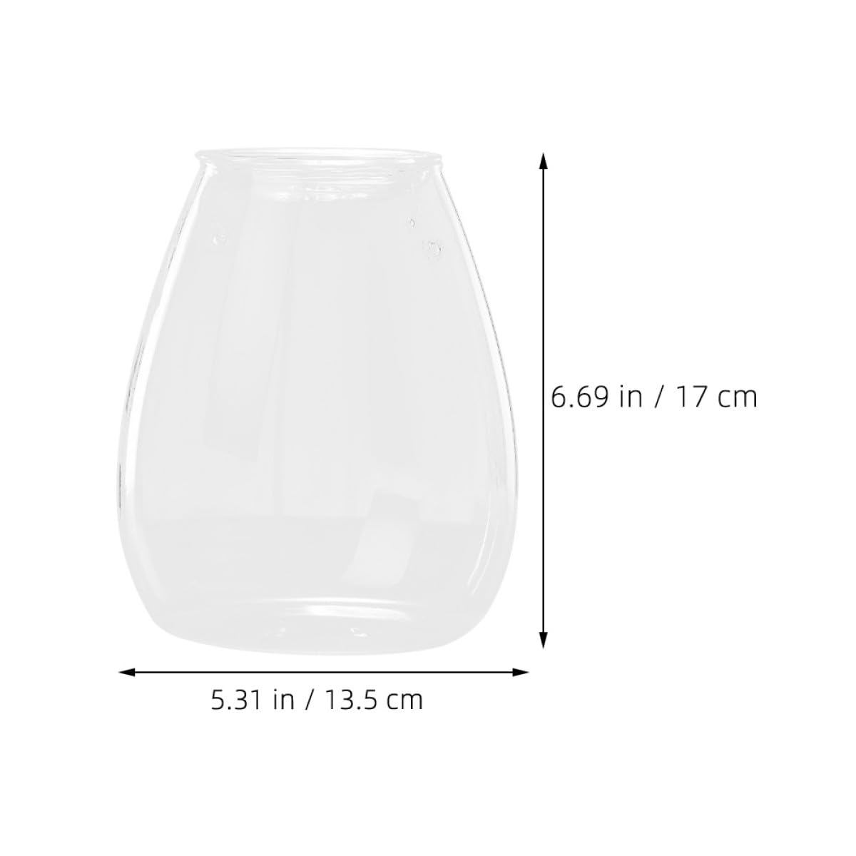 OSALADI Terrarium Glasflasche Ökologische Pflanzflasche Mikrolandschaft Selbstgemacht Behälter für Moos Pflanzen Wohndeko Wohnzimmer Büro