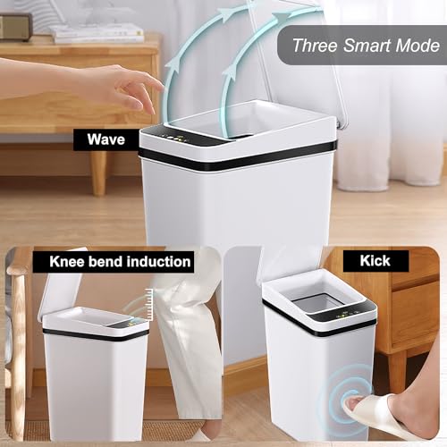 Image of Trash Can Automatic Touchless - 4 Gallons Motion Sensor Bathroom Trash Can