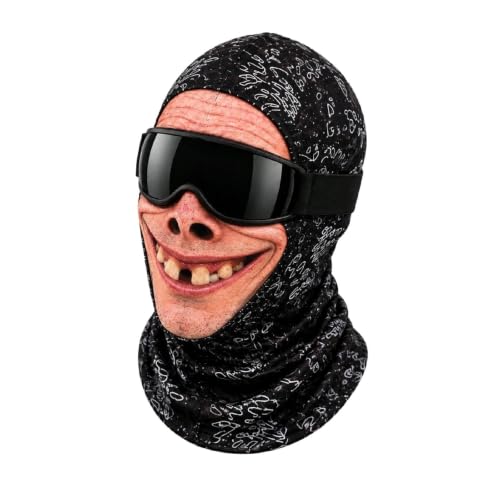 Funny Ski Mask Realistic Full Face Balaclava Old Man Ski Mask - image 1