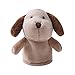Generic Marionnettes à Doigt en Peluche Jouet de Jeu de Rôle Bébé Prop Jouets Éducatifs Storytelling Doll pour Enfants - Chien Marron Clair