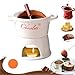 Handmade Chocolate Melting Mug, Ceramic Chocolate Fondue CupSet with Fork,Sweet Fondue Cup,Chocolates Melting Cup Set,Can Melt Chocolates,Butter and Cheese,Ideal Gifts for Birthday, Wedding