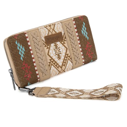 Image of X Wrangler Wristlet Western Wallet Boho Aztec Credit Card Holder for Women