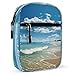 Personalized Small Crossbody Bag Water Resistant Messenger Bags Mini Sandy Beach Printing SlingBag For Men Women