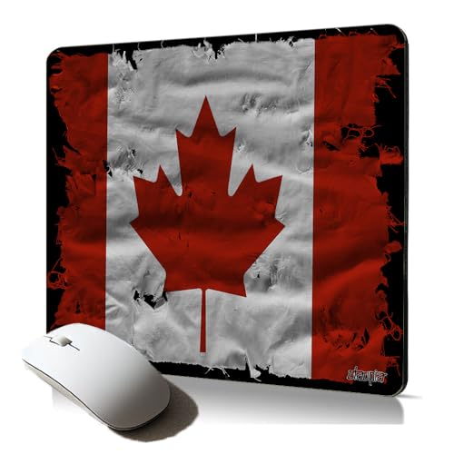 Tapis de Souris Souple Drapeau Canada Canadien Mouse Pad Original et Durable Design Unique Gaming Ordinateur pc Fixe