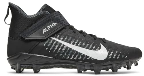 Image of Nike Men's Alpha Menace Pro 2 D Football Cleats - Black /White,7M US