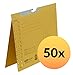 Produktbild ELBA 100560081 Pendelhefter 50er Pack Amtsheftung und Schlitzstanzung im Vordeckel 250 g/m² Manila-Karton gelb