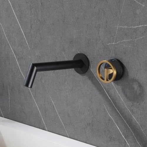 Grifo de montaje de pared minimalista para lavabo de tocador exclusivo