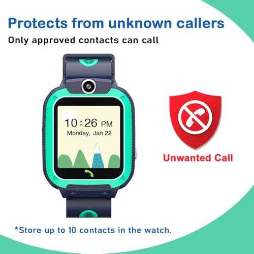 Image of SeTracker Connect2Kidz 4G Lite-L2 Smart Watch for Kids - Green, Safe Voice & Video Calling 4G Smartwatch for, Girls & Boys | SOS Alerts, Watch with Free Charger PIR Sensor Light