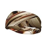 Bandeau de sport avec lignes oranges et blanches, anti humidité, pour la course à pied, le yoga, pour homme et femme