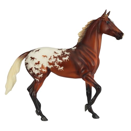 Breyer Horses Traditional Series – 75th Anniversary Sport Horse “Lonesome Glory” | Hand-Painted Thoroughbred Model with Flaxen Red Chestnut Blanket Appaloosa Coat | 1:9 Scale Collector Figurine