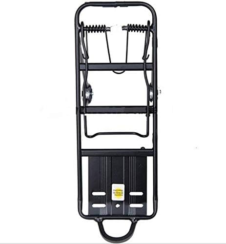 Miniatura 6 de Portabicicletas de carga universal ajustable para bicicleta trasera de equipaje de turismo, capacidad de 55 libras, liberación rápida, para