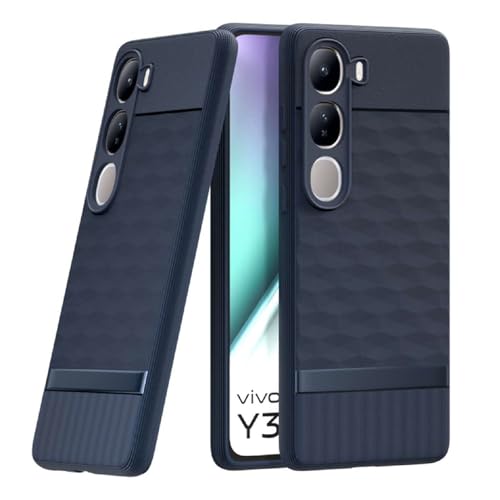Image of Shockproof Case for Vivo Y300 5G / V40 Lite 5G | Full Camera Protection | TPU Flexible Back Cover for Vivo Y300 5G / V40 Lite 5G (Steel Blue)
