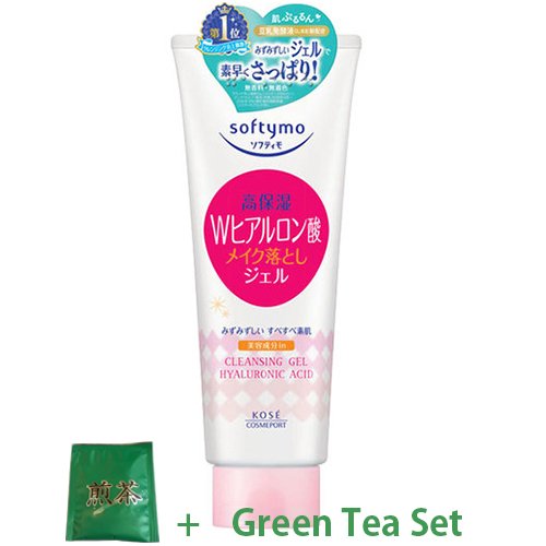 KoseCosmeport Softymo New Version Cleansing Gel 210g - Hyaluronic Acid (Green Tea Set)