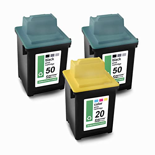 Cartouches d'encre Lexmark 50XL 20XL Eurotone compatibles pour imprimantes F4250 F4260 F4270 - Pack de 3